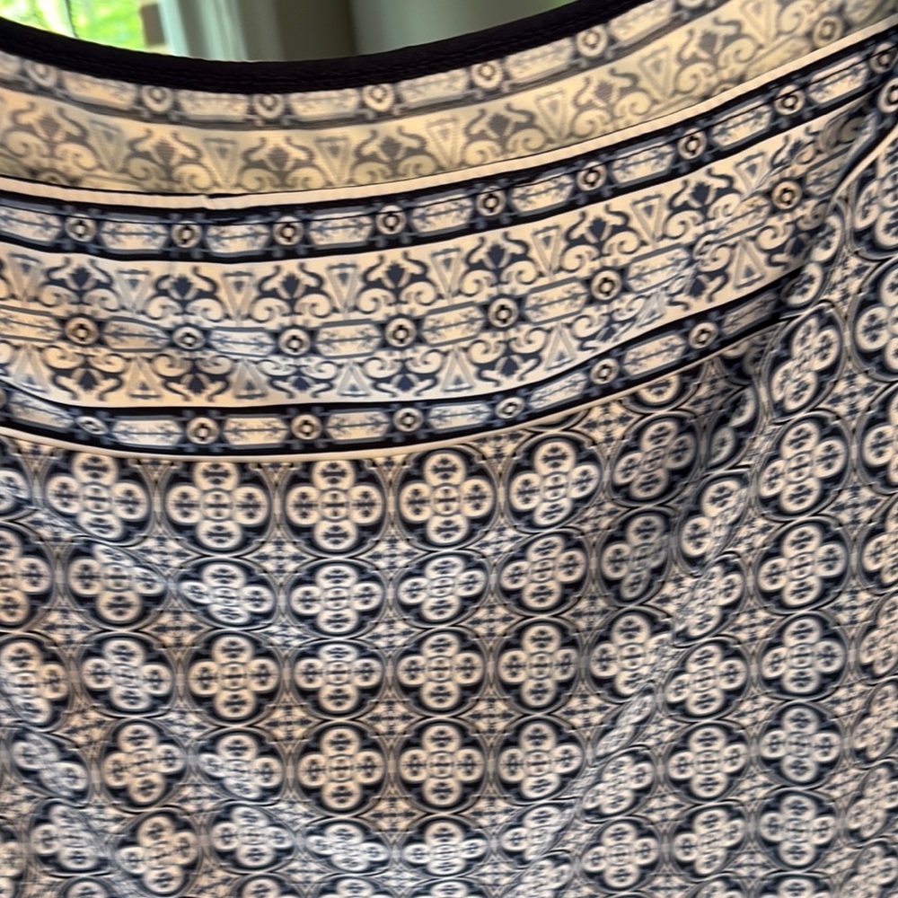 Max Studio Blue Patterned Dress- Wrinkle Free! - image 2